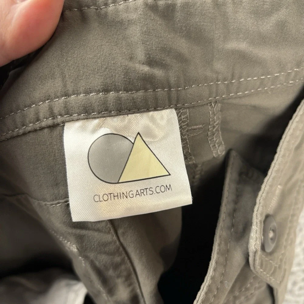Clothing Arts P Cubed Cargo Shorts Mens 42 Grayish Brown 'Pick-Pocket Proof'‎